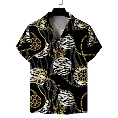 2025 Digital Printed Short Sleeve Shirt for Men