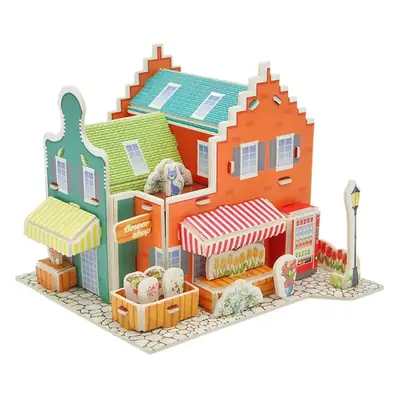 3D Wooden House Puzzle for Boys Girls Educational Toy