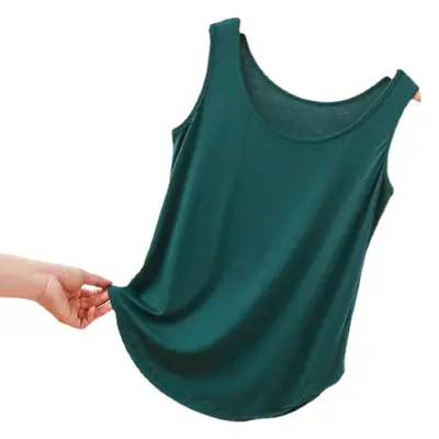 Large Size Round Neck Fat Vest Vest Women Summer Modal Outer Wear Sleeveless