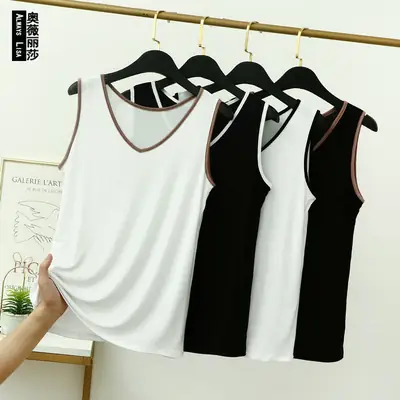 Summer V-Neck Sleeveless Camisole for Plus Size Women