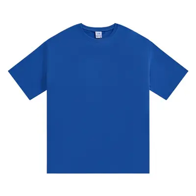 Men Blue Heavy Cotton T-Shirt 270G Xinjiang Summer
