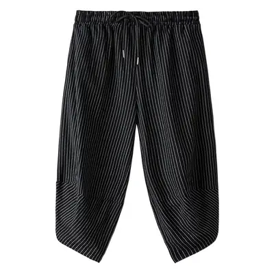 Men Maroon Cropped Pants Harlan Style