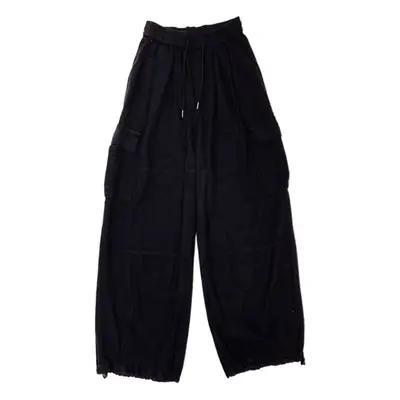 Men's Japanese Style Wide Leg Trousers Brown Loose Fit