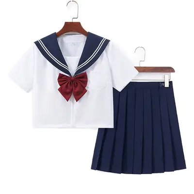Blue Pleated Skirt for JK School Uniform