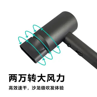 1800W High Power Hair Dryer with Blue Light & Constant Temp