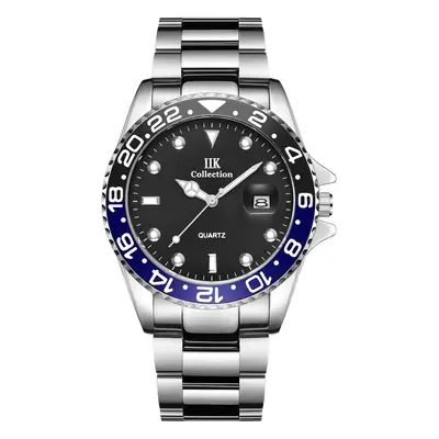 IIK Gold Steel Band Quartz Men's Watch with Calendar