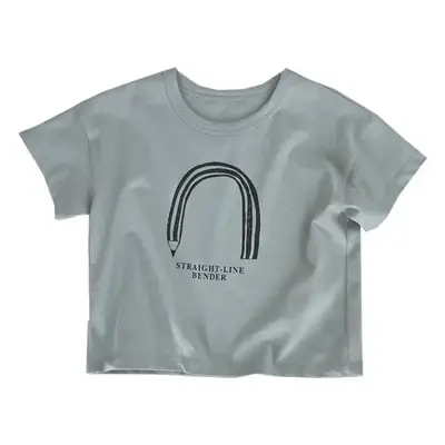 Kids Summer T-Shirt Strayline Pattern Light Blue