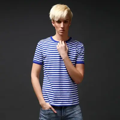 2025 Summer Striped T-Shirt Large Size Group Purchase