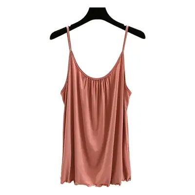 White Loose Strap Top Vest for Women Summer