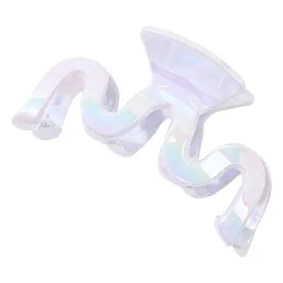 Korean Electroplated Hair Grab Clip White All-match