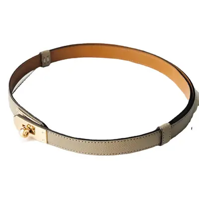Women's Adjustable Leather Belt with Adjustable Buckle
