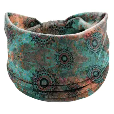 European and American New Bohemian Hair Band Mandala Flower Headband Elastic Sweat Absorbent Women's Wide-brimmed Headband