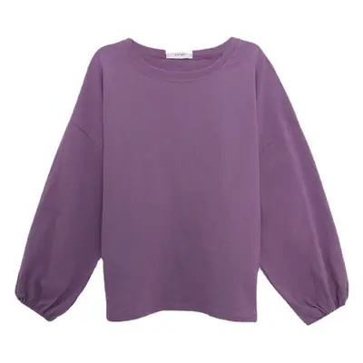 Women Lantern Sleeve T-Shirt Yellow 2026 Spring Autumn