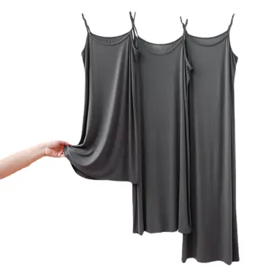 Plus Size Sleeveless Modal Nightgown Purple