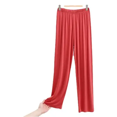 Women's Modal Pajama Pants Blue High Waist Draping