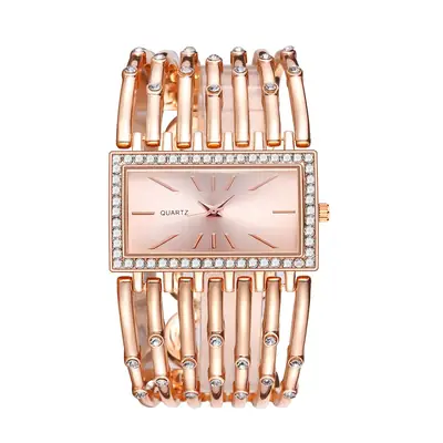 Women's Rhinestone Steel Band Quartz Watch