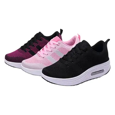 Black Air-Cushioned Women's Casual Shoes