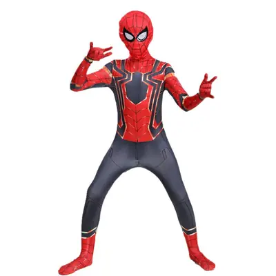 Halloween Spider-Man Spider-Reacted Costume Red Black