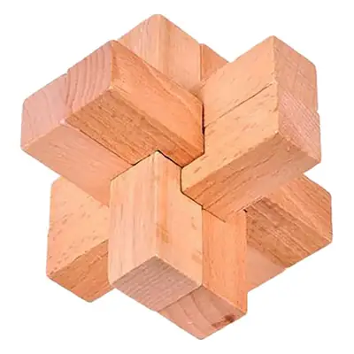 Wooden Mortise & Tenon Building Blocks for Kids Ages 6+