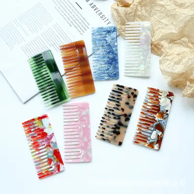 Geometric Acetate Hair Comb for Women