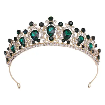 Crystal Blue Crown Hairpin for Bridage & Party Wear