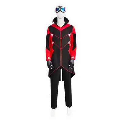 Sonic Hedgehog 2 Egg Head Doctor Cosplay Costume Red Black
