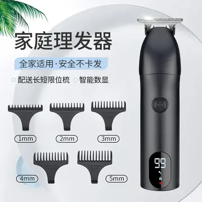 Rechargeable Electric Hair Clipper with Smart Digital Display