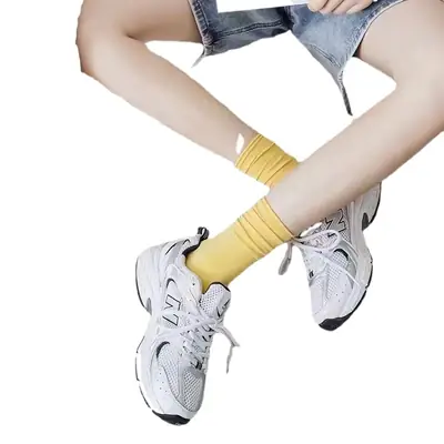 Ice ice socks women wholesale summer summer thin tube socks black and white pile socks women ice stockings summer stockings