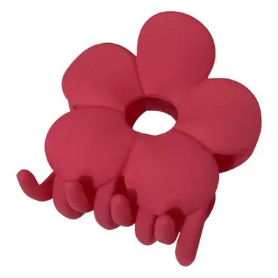 Frosted Rubber Flower Hair Clips for Girls