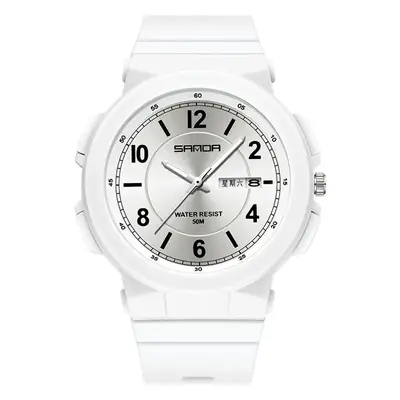 Sanda New 6097 Green Calendar Watch for Men Women