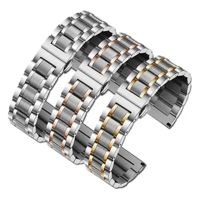 Men's Stainless Steel Belt Watch Large Dial
