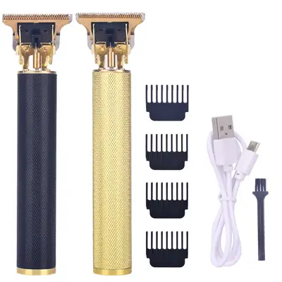 T9 Retro Oil Hair Clipper White USB Electric