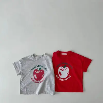 Big Apple Graphic T-Shirt Grey Boys Girls