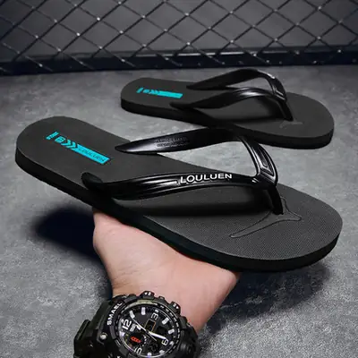 Flip Flops Men's Summer Non-Slip Deodorant Vietnamese Flip Flops Men's Shit-Feeling Rubber Outer Wear Outdoor Flip Flops