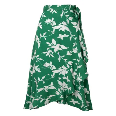 Printed Long Skirt Women Summer Wear Navy White