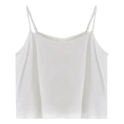 Women's White Long Sleeve V-Neck Vest Summer Wear