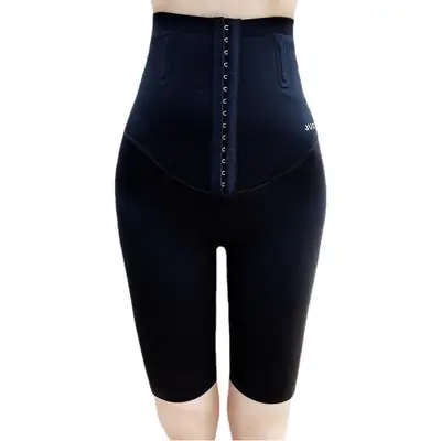 Black High Waist Breasted Yoga Pants for Women