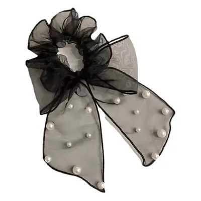 Super Fairy Horsetail Hair Ring with Organza Bow