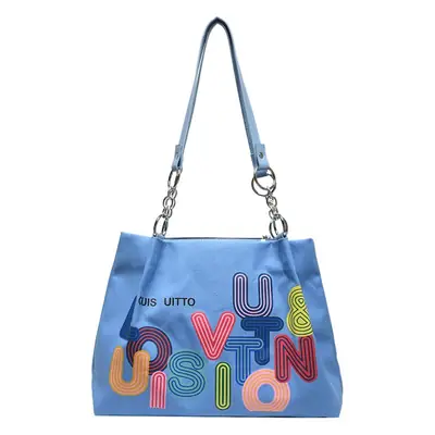 Korean Style Multi Color U Print Shoulder Bag for Women