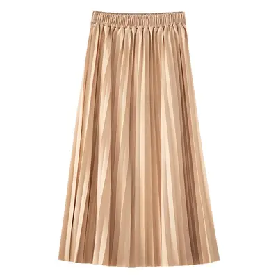Black Pleated Skirt High Waist Women Summer 2025