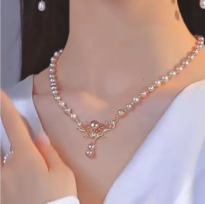 Yulu Pearl Clavicle Necklace for Women