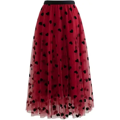 2022 French Style Floral Midi Dress with Fluffy Skirt