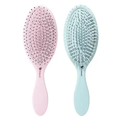 Women's Air Cushion Hair Brush Pink & Mint