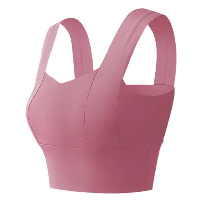 Cross-Border Popular Wide-Strap Sports Bra with Integrated Fixed Chest Pads, High-Intensity Yoga Vest, High-Elasticity Bra for Women