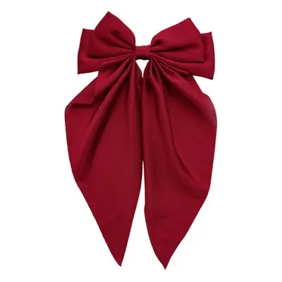 French Style Satin Bow Hairpin for Women