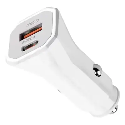 38W QC3.0 PD Car Charger with Type-C & USB-C