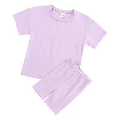 Kids Navy Blue T-Shirt Leggings Set 2Pcs Middle Large