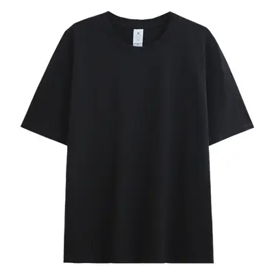 Men Loose Fit Yellow Cotton T-Shirt 230g