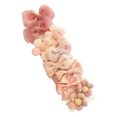 Pink Bow Baby Hair Ring for Girls
