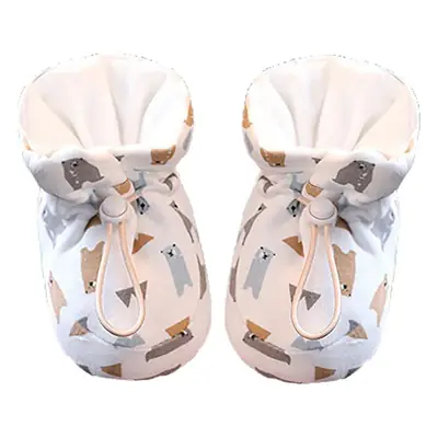 Newborn Baby Shoes, Spring and Autumn Cloth Shoes, 0-3 Months, 6-12 Months, Soft-Soled Toddler Shoes and Socks for Boys and Girls, Anti-Slip